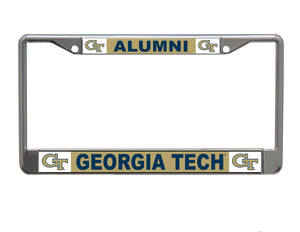 Georgia Tech Alumni Chrome License Plate Frame
