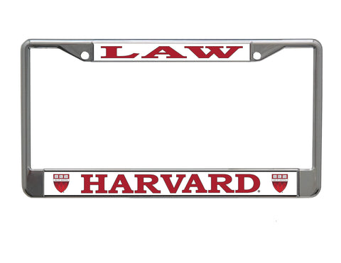 Harvard Law Chrome License Plate Frame