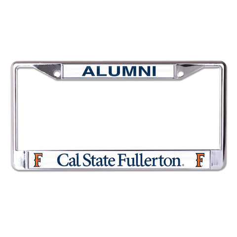 Cal State Fullerton Alumni Chrome License Plate Frame