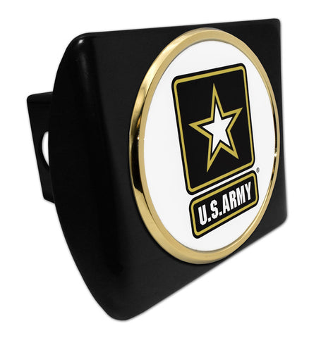 U.S. Army Seal Emblem on Black Hitch Cover