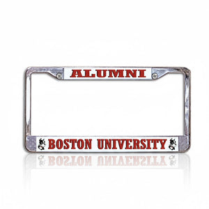 Boston University Alumni Chrome License Plate Frame