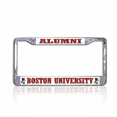 Boston University Alumni Chrome License Plate Frame