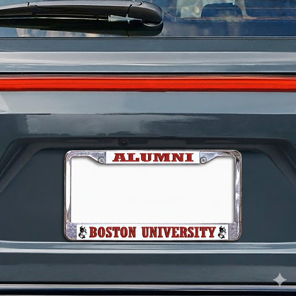Boston University Alumni Chrome License Plate Frame