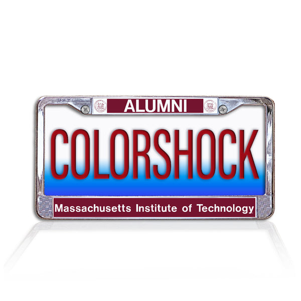 Massachusetts Institute of Technology Alumni Chrome License Plate Frame