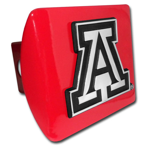Arizona (Block “A”) ALL METAL Red Hitch Cover