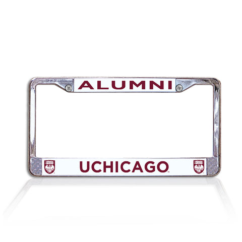 University of Chicago Alumni Chrome License Plate Frame