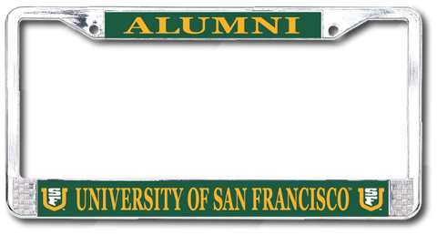 University of San Francisco Alumni Chrome License Plate Frame