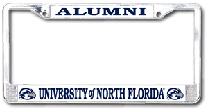 University of North Florida Alumni Chrome License Plate Frame