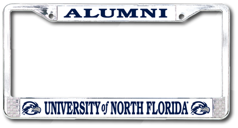 University of North Florida Alumni Chrome License Plate Frame
