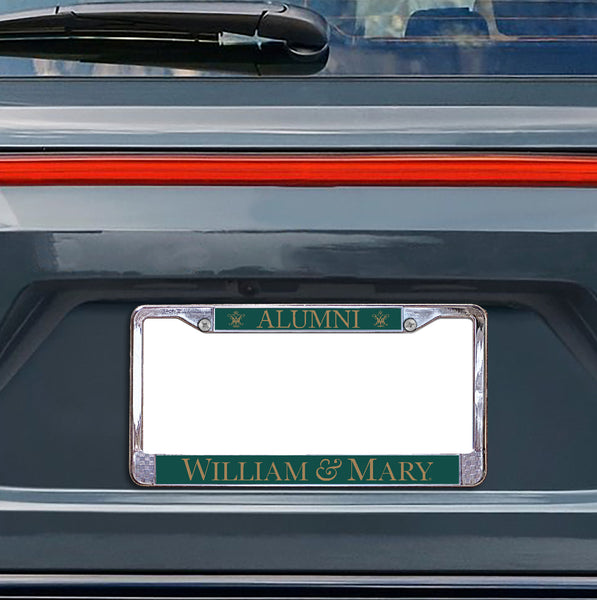 William & Mary Alumni Chrome License Plate Frame