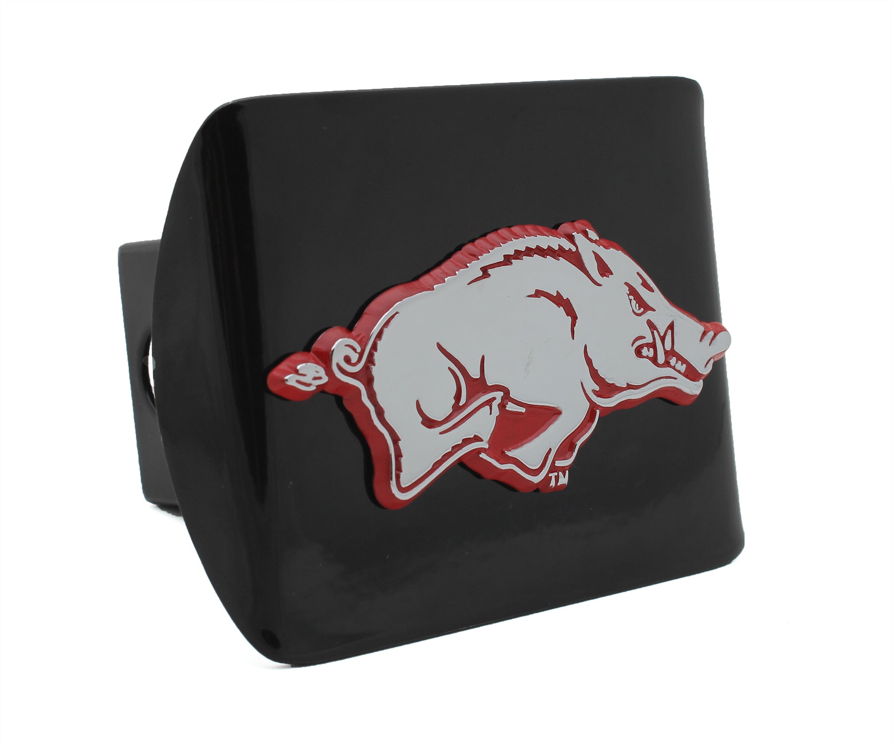 University of Arkansas Red Running Hog Black Hitch Cover