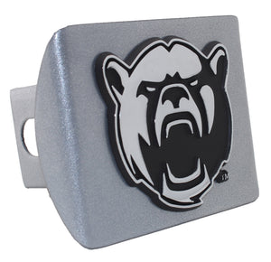 Baylor University Bear Emblem Silver Metal Hitch Cover