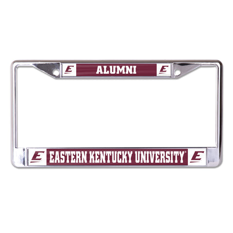 Eastern Kentucky University Alumni Chrome License Plate Frame