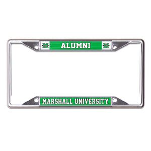 Marshall University Alumni Chrome License Plate Frame