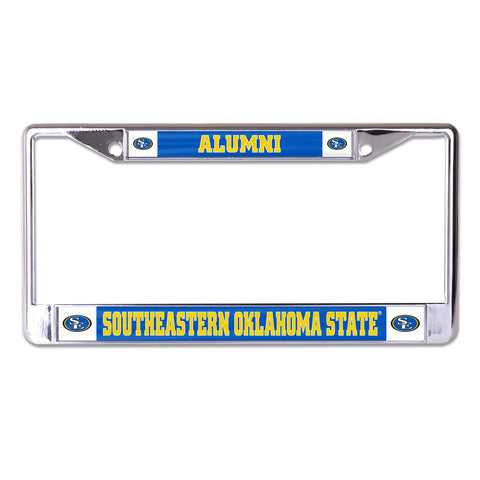Southeastern Oklahoma State University Alumni Chrome License Plate Frame