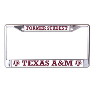 Texas A&M University Former Student (Alumni) Chrome License Plate Frame