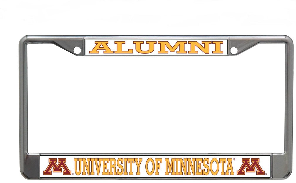 University of Minnesota Alumni Chrome License Plate Frame