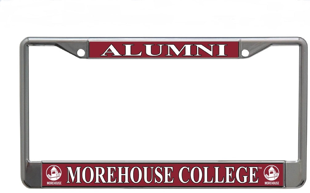 Morehouse College Alumni Chrome License Plate Frame