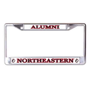 Northeastern University Alumni Chrome License Plate Frame