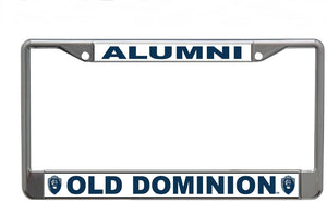 Old Dominion University Chrome License Plate Frame