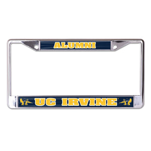 UC Irvine Chrome License Plate Frame