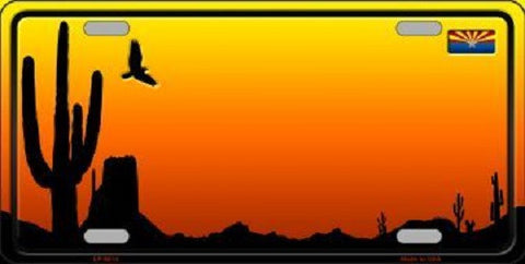 AZ Blank Scenic Background Novelty Metal License Plate