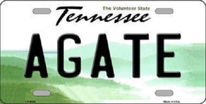 Agate Tennessee Novelty Metal License Plate