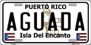 Aguada Puerto Rico Metal Novelty License Plate