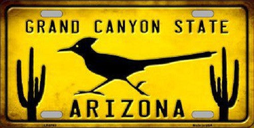 Arizona Grand Canyon State Novelty Metal License Plate