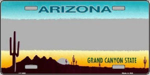 Arizona Novelty State Background Metal Novelty License Plate