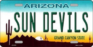 Arizona Sun Devils Novelty Metal License Plate