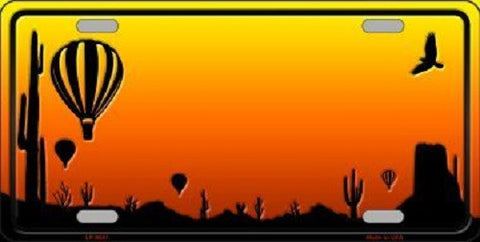 Balloon Blank Scenic Background Novelty Metal License Plate