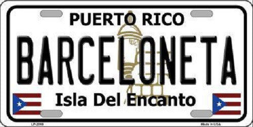 Barceloneta Puerto Rico Metal Novelty License Plate
