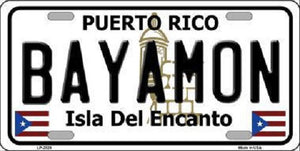 Bayamon Puerto Rico Metal Novelty License Plate