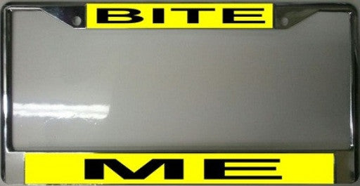 Bite Me License Plate Frame