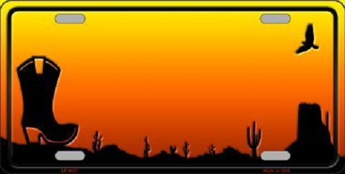 Boot Blank Arizona Scenic Novelty Metal License Plate