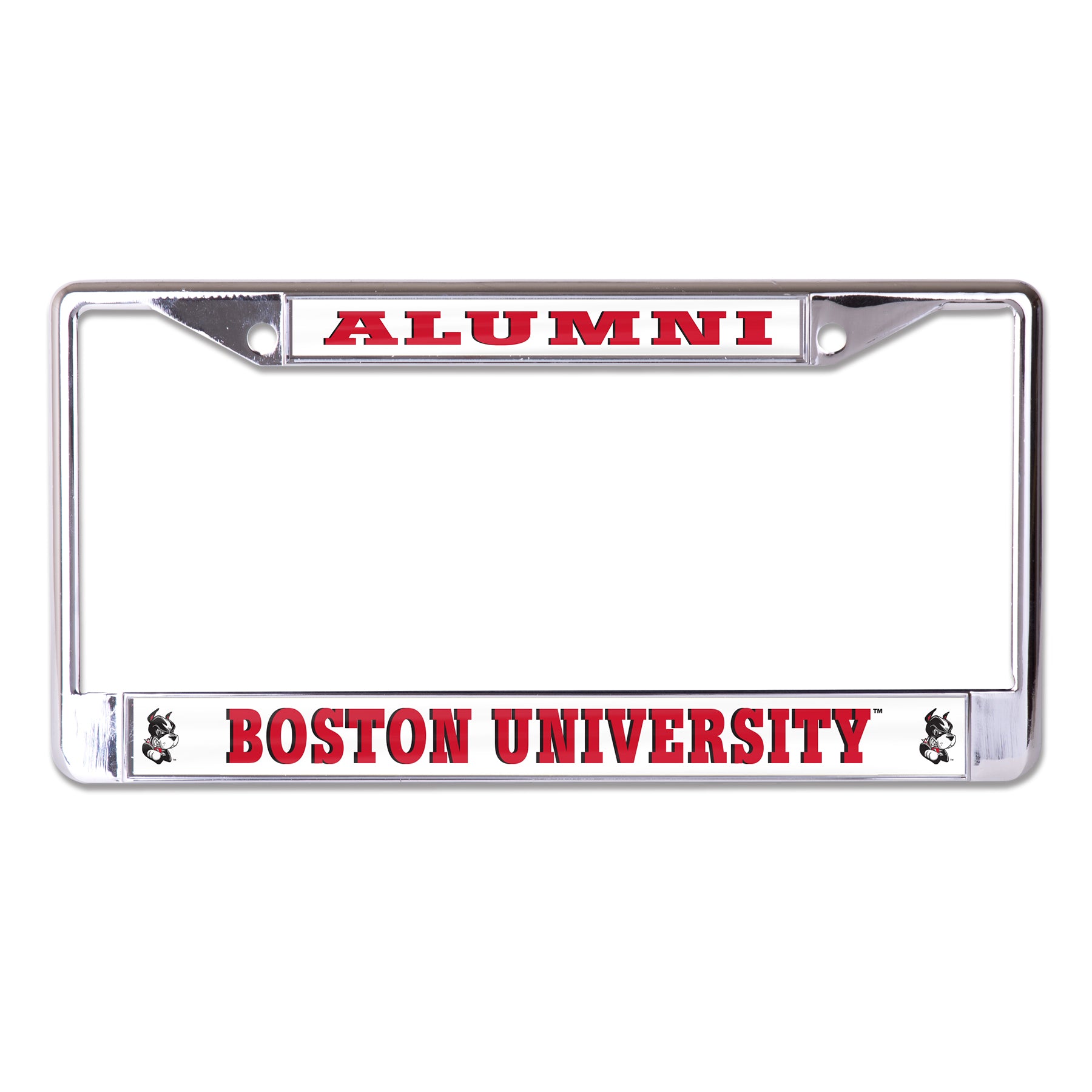 Boston University Alumni Chrome License Plate Frame