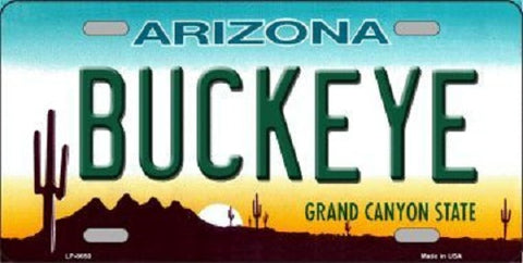 Buckeye Arizona Background Novelty Metal License Plate