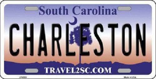 Charleston South Carolina Novelty Metal License Plate