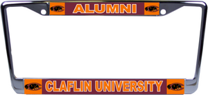 Claflin University Alumni Chrome License Plate Frame