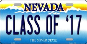 Class of '17 Nevada Background Novelty Metal License Plate