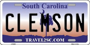 Clemson South Carolina Novelty Metal License Plate