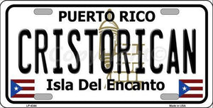 Cristorican Puerto Rico Metal Novelty License Plate