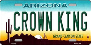 Crown King Arizona Metal Novelty License Plate