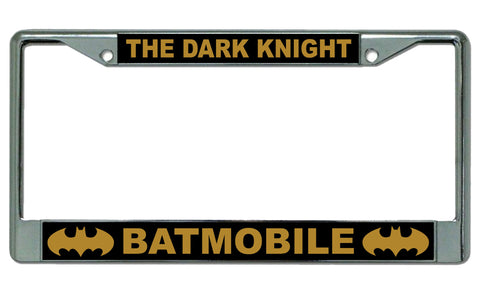 The Dark Knight Batmobile Chrome License Plate Frame