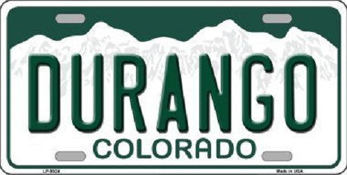 Durango Colorado Background Novelty Metal License Plate