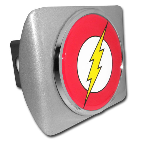 The Flash Emblem Brushed Hitch Cover
