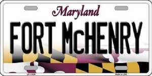 Fort McHenry Maryland Metal Novelty License Plate