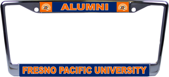 Fresno Pacific University Alumni Chrome License Plate Frame