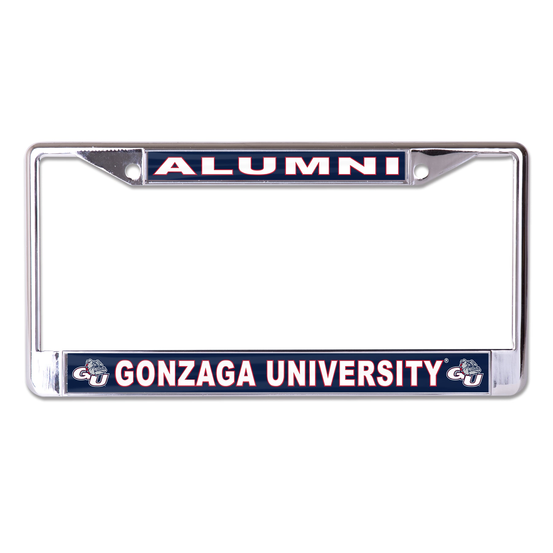 Gonzaga University Alumni Chrome License Plate Frame
